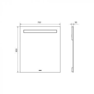 Зеркало  Comforty Астра-70 00-00014247 70 см